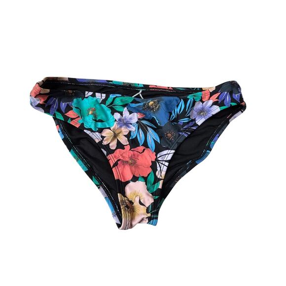 O'Neill Girls Multicolor Floral Print Swim Bikini Bottom Size 14 - Picture 1 of 4